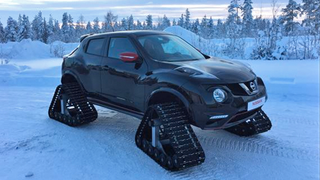 Nissan Juke Nismo On Treads Looks Like An Insane Snowmobile From Space